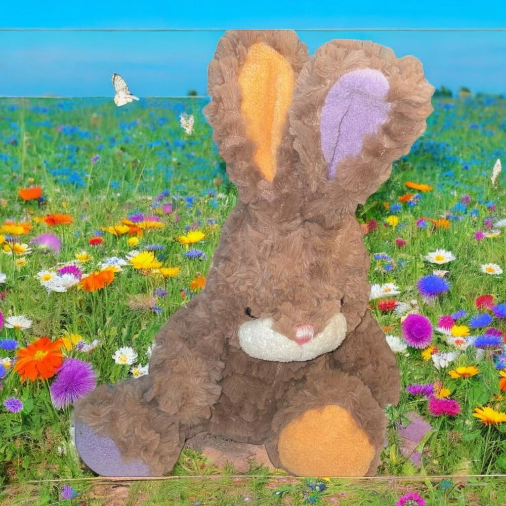 Animal Adventure Bunny Rabbit Plush Stuffed Animal Woodland Nursery Shower 16"